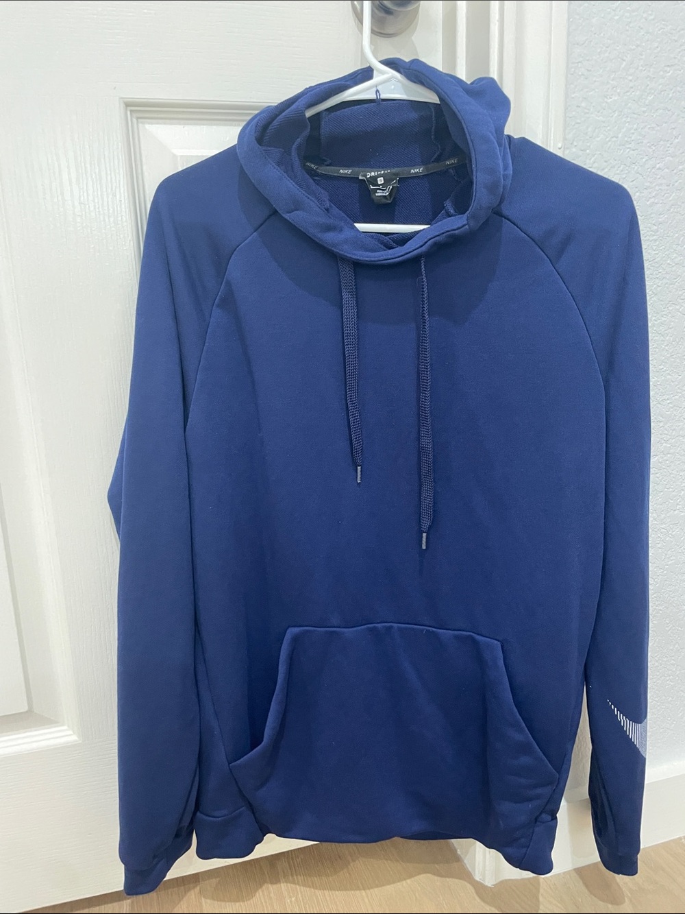 Nike Men’s Royal Blue Cowl-Neck Pullover Hoodie